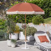 Temple &amp; Webster 1.8m Fringed Beach Umbrella