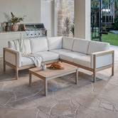 Temple &amp; Webster 5 Seater River Outdoor Modular Sofa Set