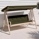 Temple &amp; Webster 3 Seater Vista Outdoor Canopy Swing Chair
