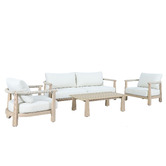Temple &amp; Webster 5 Seater Crescent Outdoor Lounge Set