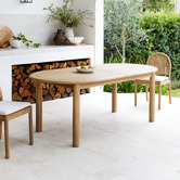 Temple &amp; Webster 8 Seater Corfu Outdoor Extendable Dining Set