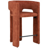Temple &amp; Webster 69cm Frederik Velvet Bar Stool
