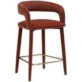 Temple &amp; Webster 68cm Kristian Upholstered Bar Stools
