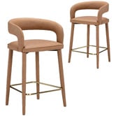 Temple &amp; Webster 68cm Kristian Upholstered Bar Stools