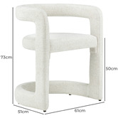 Temple &amp; Webster Lucera Chenille Dining Chair