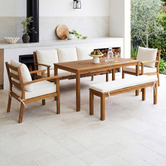 Temple &amp; Webster 8 Seater Almora Outdoor Lounge Dining Set
