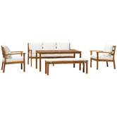 Temple &amp; Webster 8 Seater Almora Outdoor Lounge Dining Set