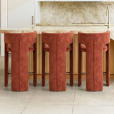 Temple &amp; Webster 69cm Frederik Velvet Bar Stool
