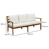 Temple &amp; Webster 8 Seater Almora Outdoor Lounge Dining Set