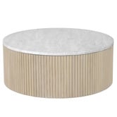 Temple &amp; Webster Como Eucalyptus Wood Outdoor Coffee Table