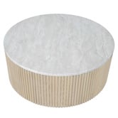 Temple &amp; Webster Como Eucalyptus Wood Outdoor Coffee Table