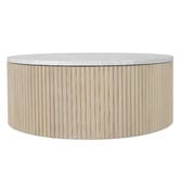Temple &amp; Webster Como Eucalyptus Wood Outdoor Coffee Table