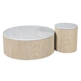Temple &amp; Webster Como Eucalyptus Wood Outdoor Coffee Table