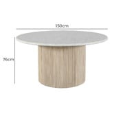 Temple &amp; Webster Como Eucalyptus Wood Outdoor Dining Table