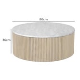 Temple &amp; Webster Como Eucalyptus Wood Outdoor Coffee Table