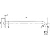 Temple &amp; Webster Clovelly 300mm Shower Arm