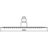 Temple &amp; Webster Clovelly 250mm Shower Head