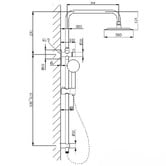 Temple &amp; Webster Clovelly Outdoor Twin Shower