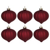 Temple &amp; Webster Set of 6 Mottled Glass Baubles