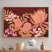 Temple &amp; Webster Rosewood Natives Framed Canvas Wall Art