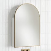 Temple &amp; Webster Liberty 600mm Arch Mirrored Shaving Cabinet