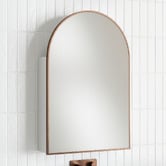 Temple &amp; Webster Liberty 600mm Arch Mirrored Shaving Cabinet
