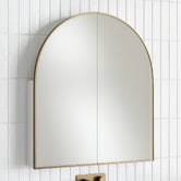 Temple &amp; Webster Liberty 800mm Arch Mirrored Shaving Cabinet