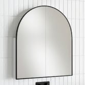 Temple &amp; Webster Liberty 800mm Arch Mirrored Shaving Cabinet