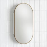 Temple &amp; Webster Liberty 450mm Pill Mirrored Shaving Cabinet
