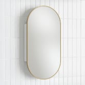 Temple &amp; Webster Liberty 450mm Pill Mirrored Shaving Cabinet