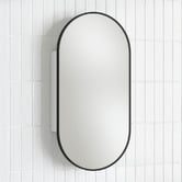 Temple &amp; Webster Liberty 450mm Pill Mirrored Shaving Cabinet