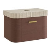 Temple &amp; Webster Siena 750mm Fluted Wall Hung Single Vanity