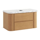 Temple &amp; Webster Modena 900mm Wall Hung Single Vanity