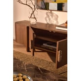 Temple &amp; Webster 180cm Laila Mango Wood &amp; Marble TV Unit