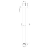 Temple &amp; Webster Carson 420mm Straight Shower Arm