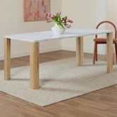 Temple &amp; Webster Ronan Marble Dining Table