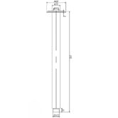 Temple &amp; Webster Clovelly 300mm Ceiling Shower Arm