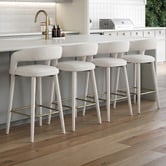 Temple &amp; Webster 68cm Kristian Upholstered Bar Stools