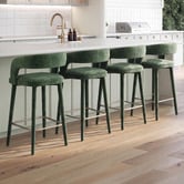 Temple &amp; Webster 68cm Kristian Upholstered Bar Stools