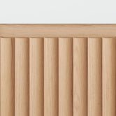 Temple &amp; Webster Rhea 400mm Fluted Wall Hung Single Vanity