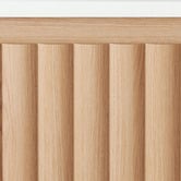 Temple &amp; Webster Rhea 600mm Fluted Wall Hung Single Vanity