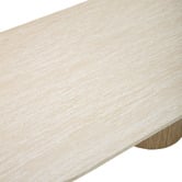 Temple &amp; Webster Tilly Travertine-Look Dining Table