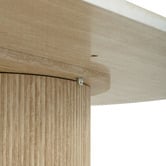 Temple &amp; Webster Tilly Travertine-Look Dining Table