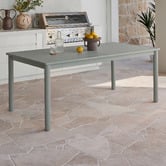 Temple &amp; Webster 6 Seater Kamari Aluminium Outdoor Dining Table