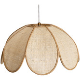 Temple &amp; Webster Vernon Scalloped Raffia Pendant Light