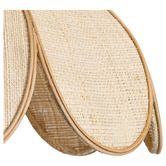 Temple &amp; Webster Vernon Scalloped Raffia Pendant Light