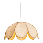 Temple &amp; Webster Vernon Scalloped Raffia Pendant Light