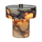 Temple &amp; Webster Piper Marble Cordless LED Table Lamp