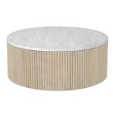 Temple &amp; Webster Como Eucalyptus Wood Outdoor Coffee &amp; Side Table Set