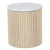 Temple &amp; Webster Como Eucalyptus Wood Outdoor Coffee &amp; Side Table Set
